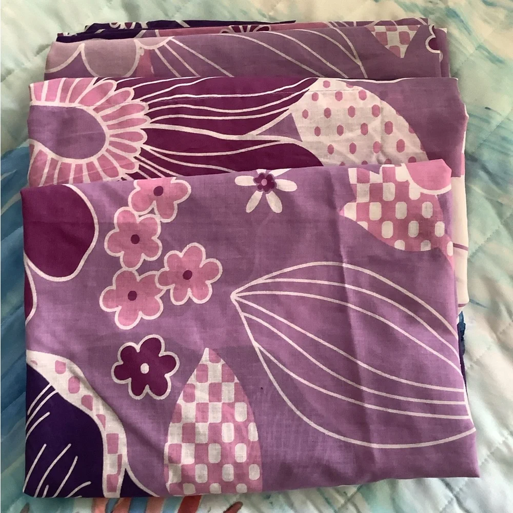 ValanceJCP Home Valances bundle of 3 purple flowers 🌸 84”x15” set of 3